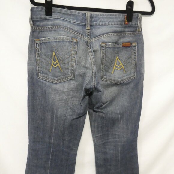 7 FOR ALL MANKIND | size 28 | Classic Bootcut Medium Wash Blue Jeans - Picture 13 of 16